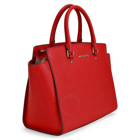 michael kors red satchel kempton|Michael Kors red satchels.